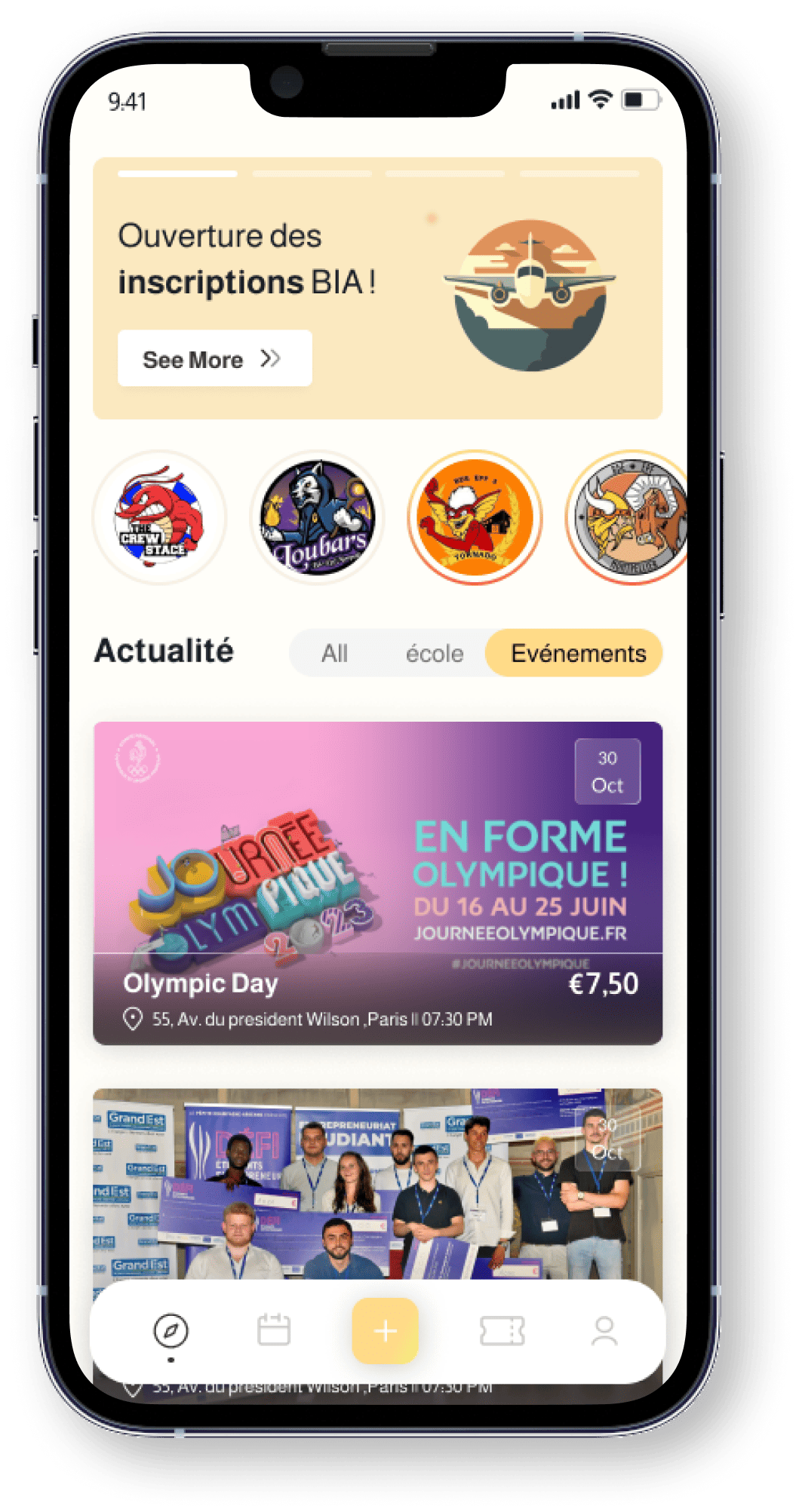 Interface de l'application Genpulse - Plateforme de communication moderne